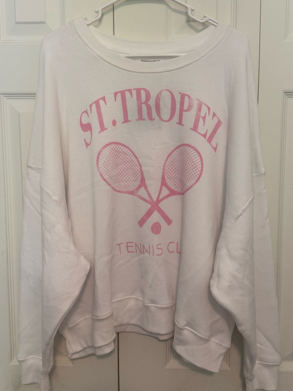 Boutique: Pink Tennis Club Graphic Sweatshirt, size 1x, NWT  SOFT!!!